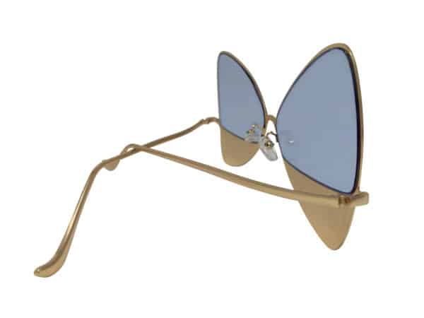 Gold Metal Cat Eye Sunglasses