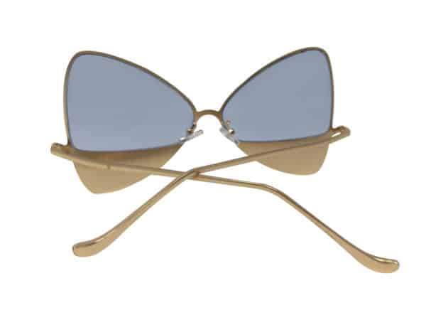 Gold Metal Cat Eye Sunglasses