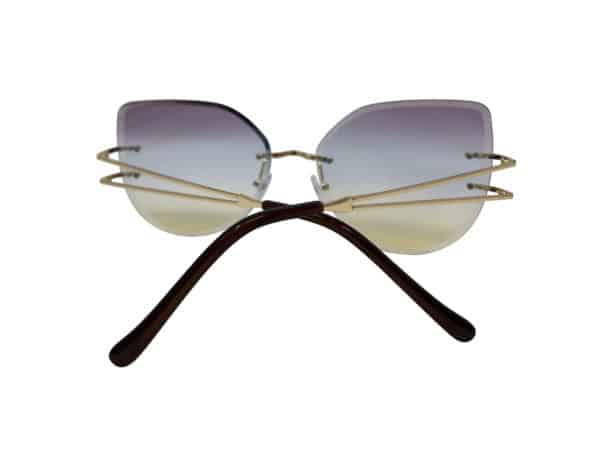 Colorful Clear Lenses Sunglasses With Metal Frame