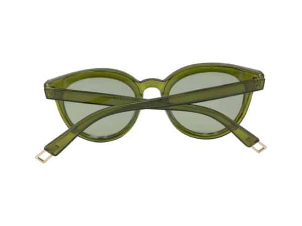 Light Green Sunglasses with Gold Metal End