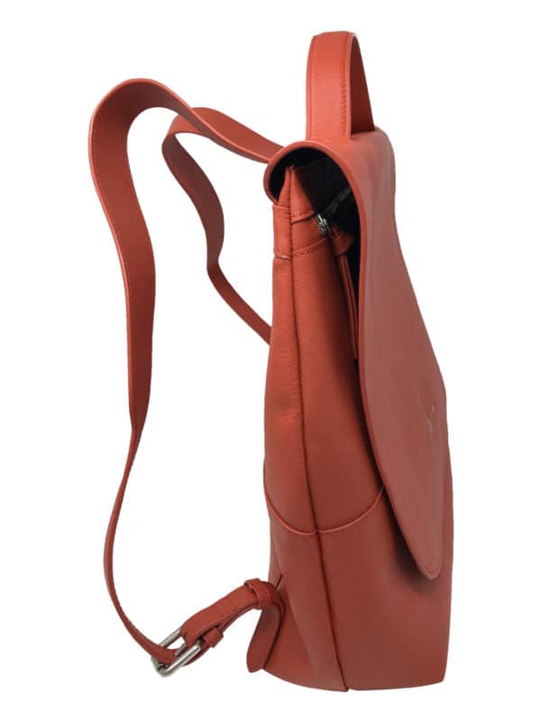 Ruby Saffiano Leather Backpack