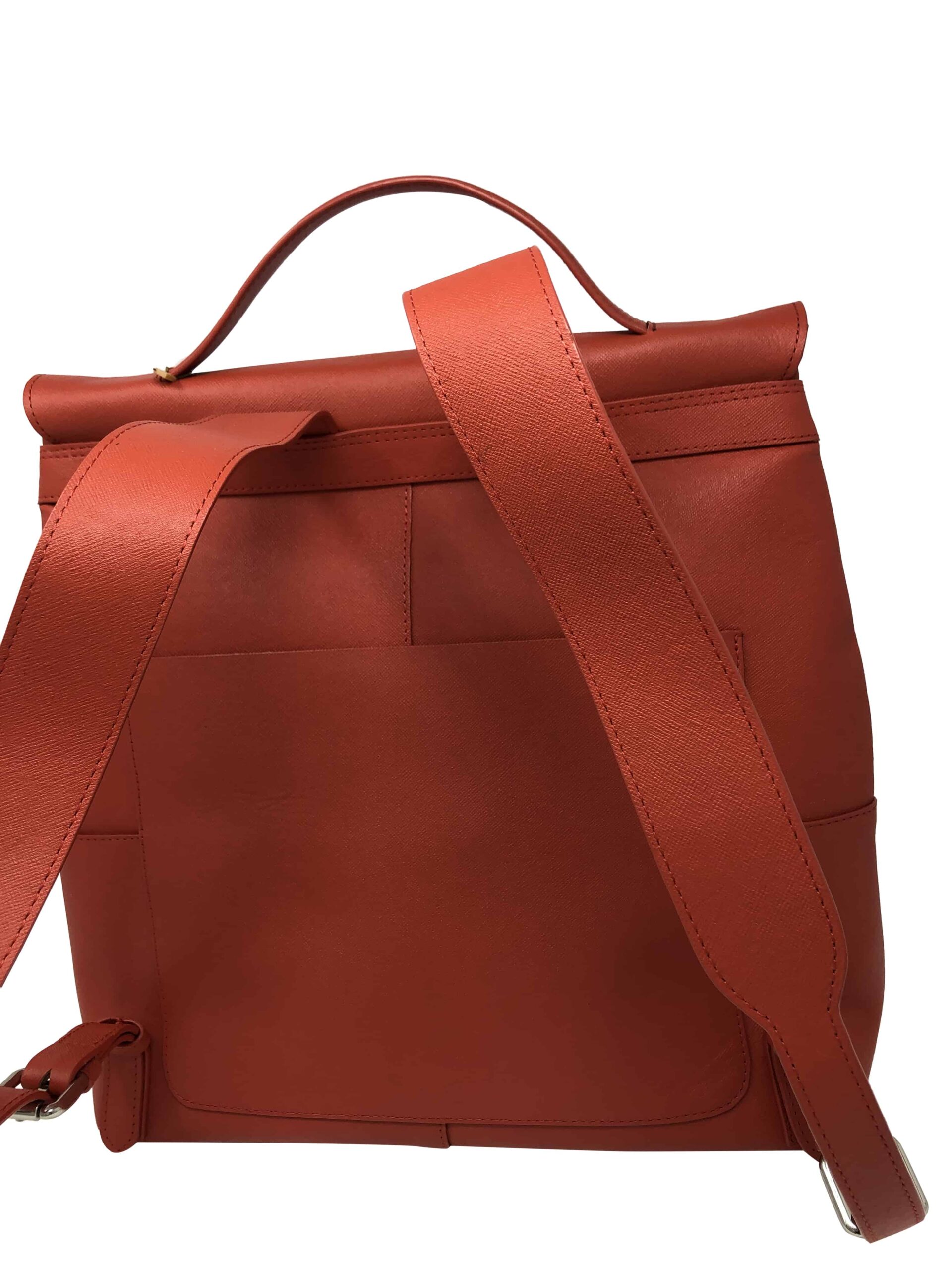 Ruby Saffiano Leather Backpack