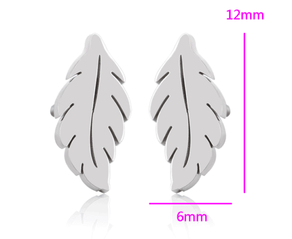 Leaf Stainless Steel Earrings