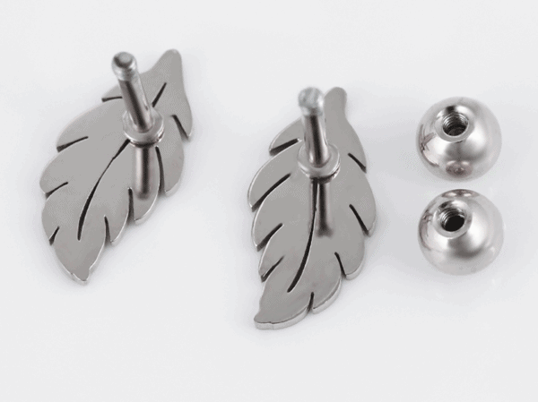 Leaf Stainless Steel Earrings