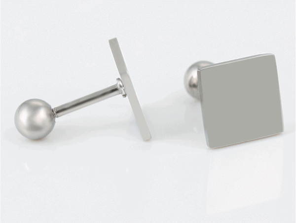 Square Stainless Steel Earrings