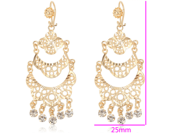 18K Gold Plated Sabine Drop Earrings