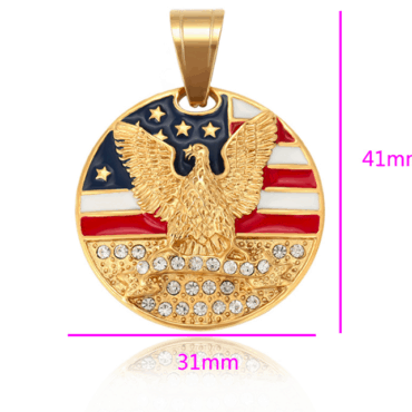 Patriot 24K Gold Necklace