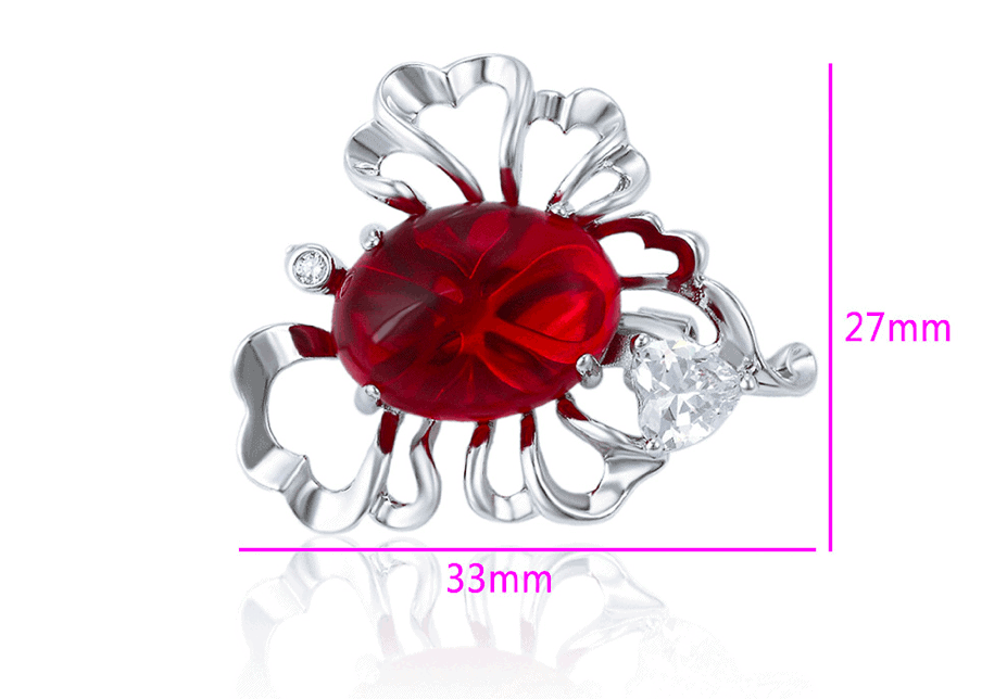 Le Coeur Rouge Brooch