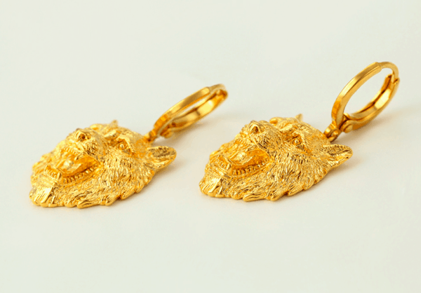 24K Gold LeBerger Necklace/Earrings Set