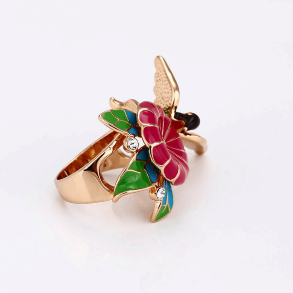 Oiseaux 18K Gold Plated Ring