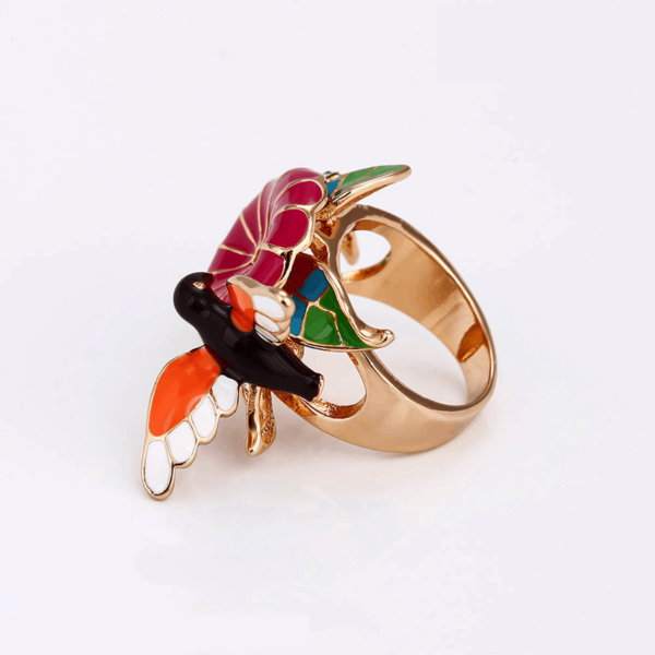 Oiseaux 18K Gold Plated Ring