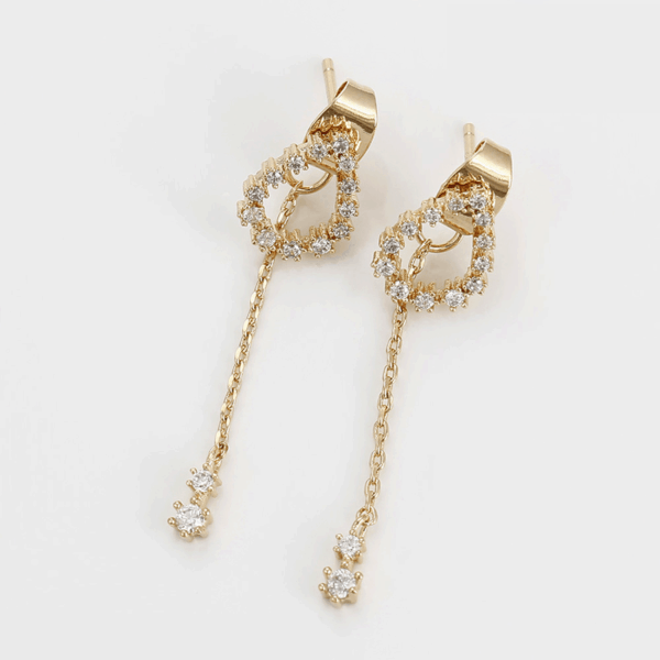 Laura 18K Gold Plated Drop Earrings