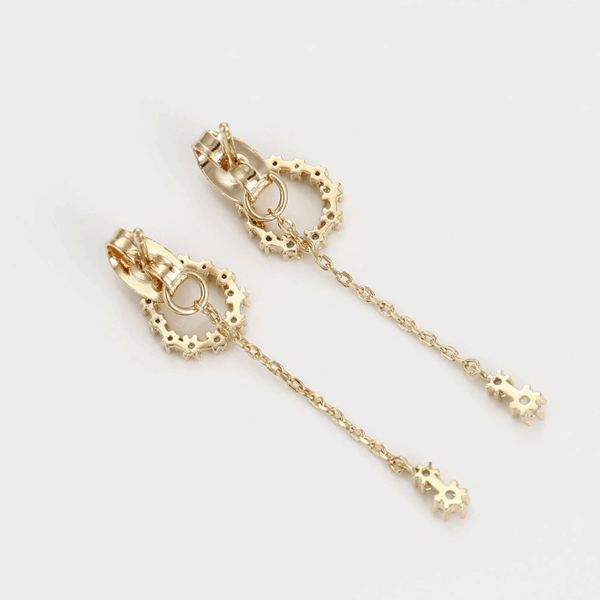 Laura 18K Gold Plated Drop Earrings