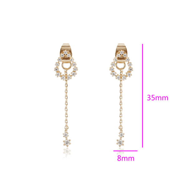 Laura 18K Gold Plated Drop Earrings