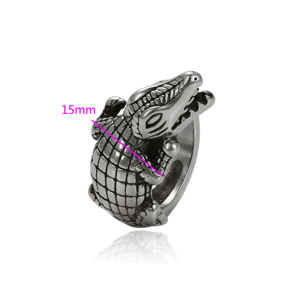 Crocodile Stainless Steel Ring