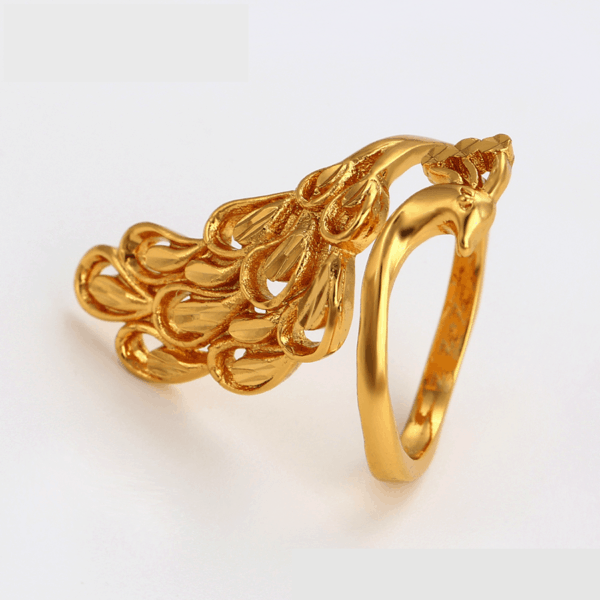 Peacock 24K Dubai Gold Plated Ring