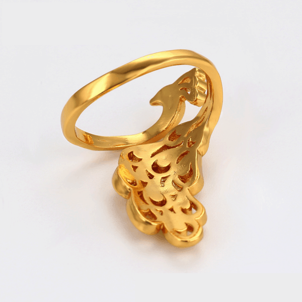 Peacock 24K Dubai Gold Plated Ring