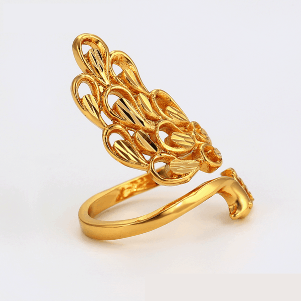 Peacock 24K Dubai Gold Plated Ring