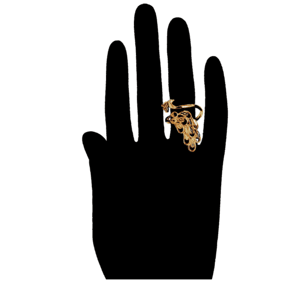 Peacock 24K Dubai Gold Plated Ring