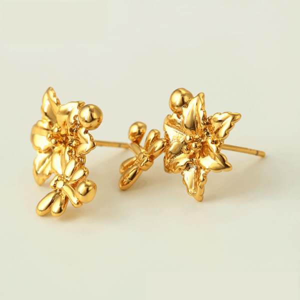 Olivia 24K Gold Plated Earrings