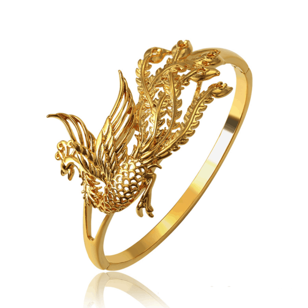 24K Gold Plated Dragon Warrior Bangle