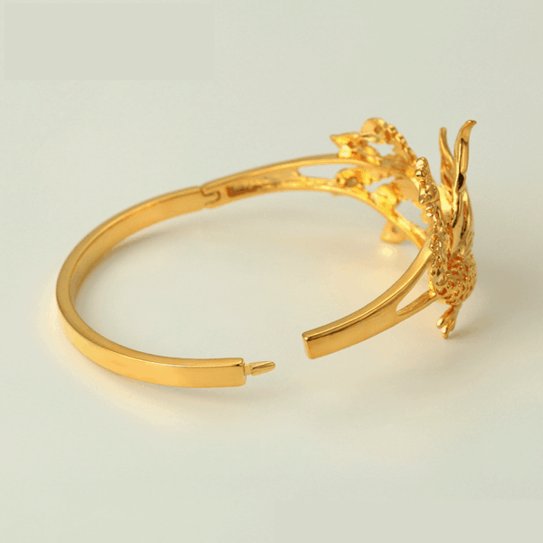 24K Gold Plated Dragon Warrior Bangle