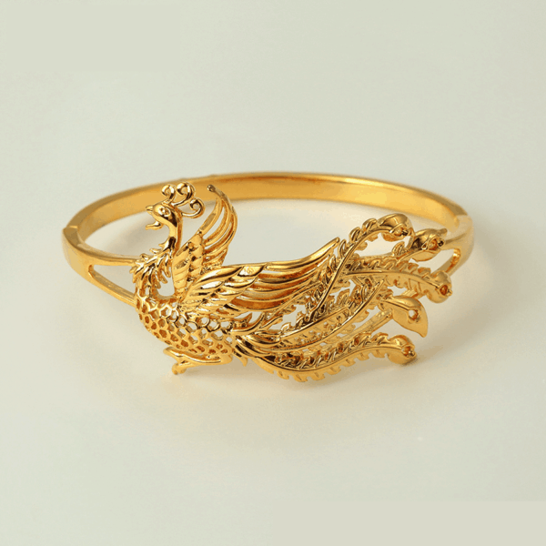 24K Gold Plated Dragon Warrior Bangle