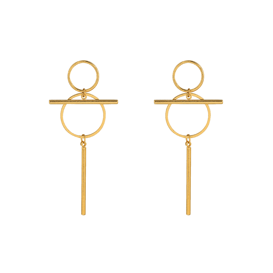 24K Gold Heloise Drop Earrings