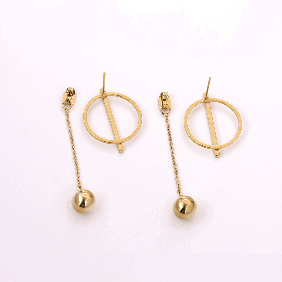 Celeste Rose Gold Drop Earrings