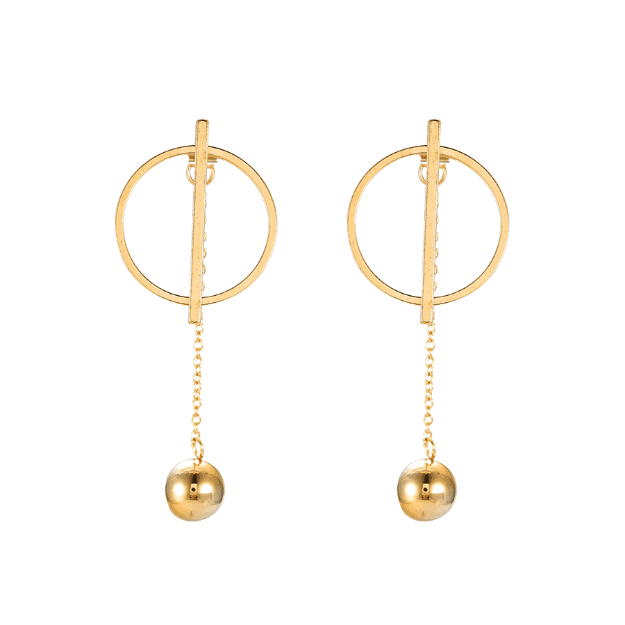 Celeste Rose Gold Drop Earrings