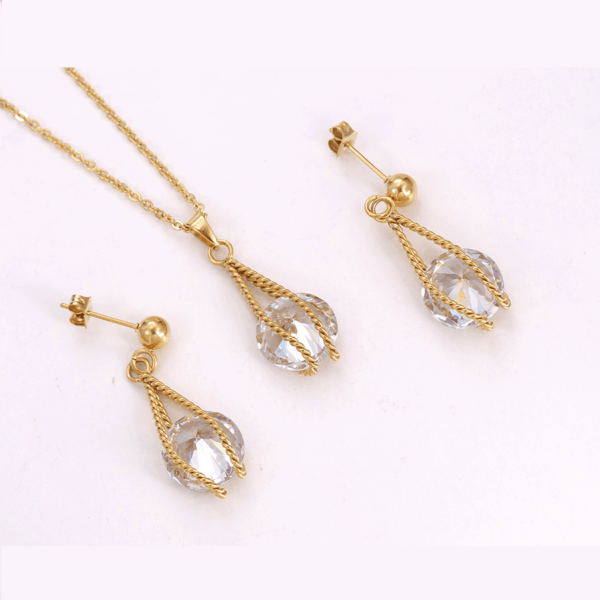 24K Gold Plated Inès Jewelry Set