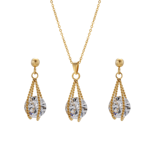 24K Gold Plated Inès Jewelry Set