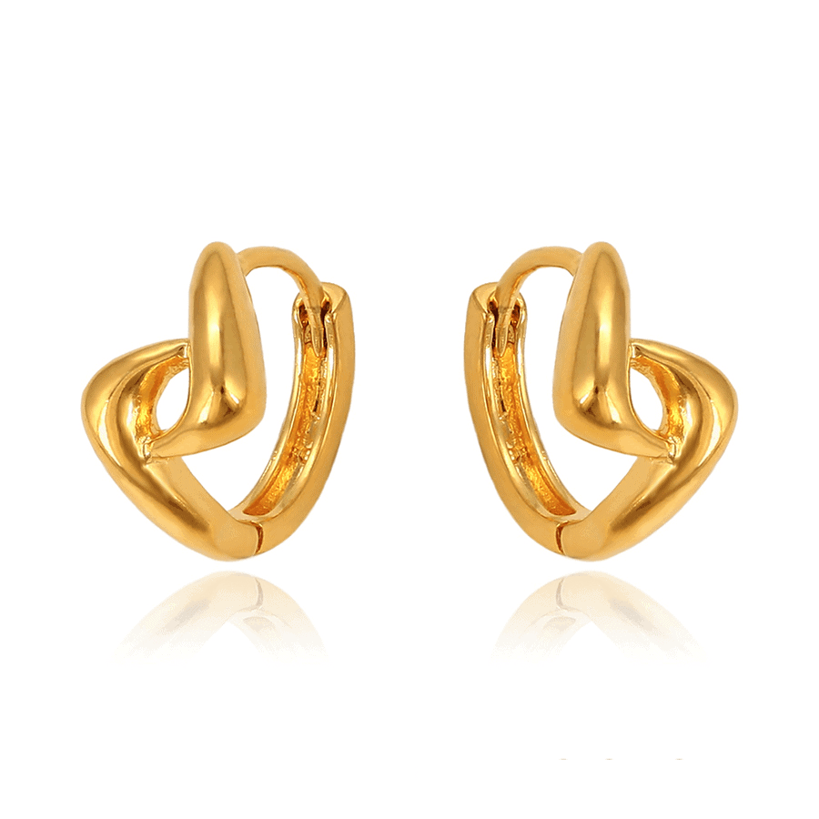 24K Gold Plated Pretzel Earrings