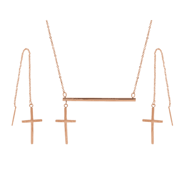 Elena Rose Gold Jewelry Set