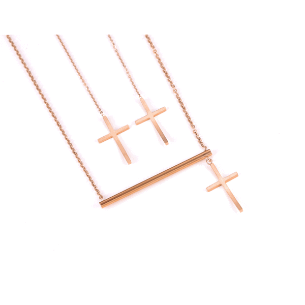 Elena Rose Gold Jewelry Set