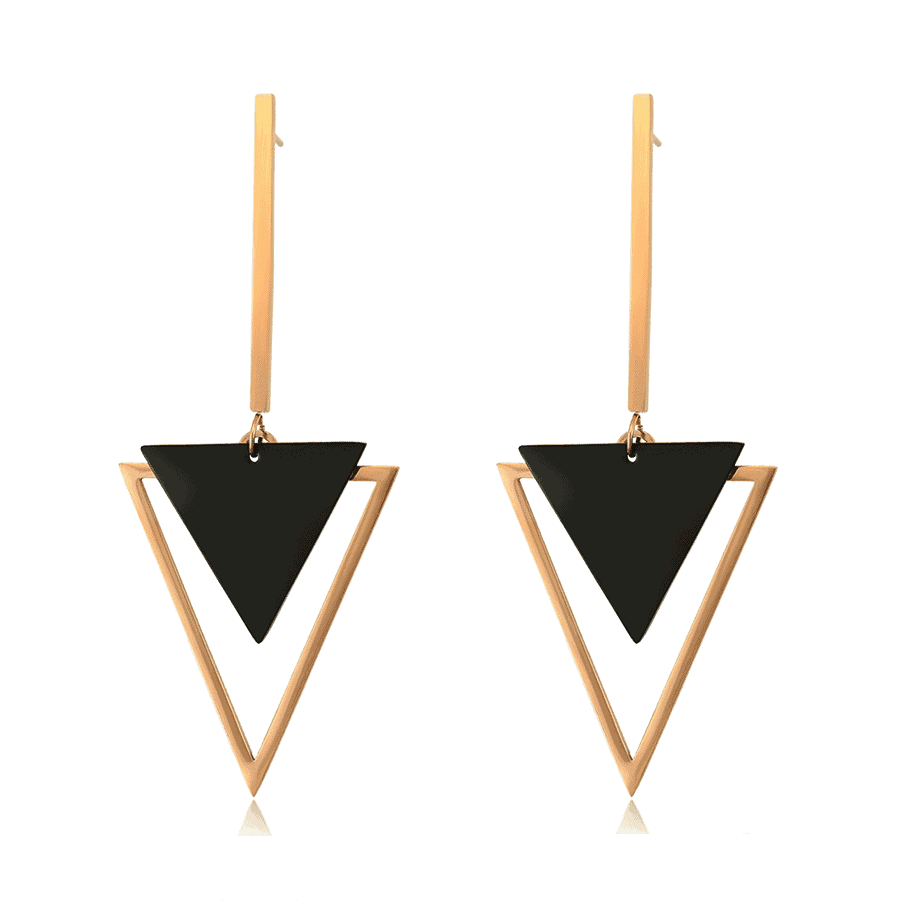 Romane Rose Gold Drop Earrings