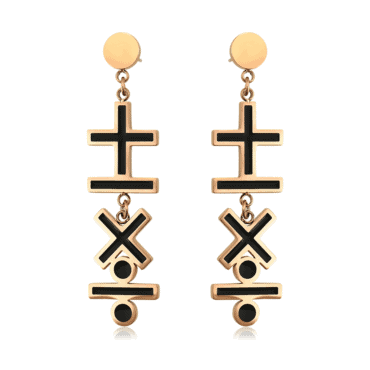 Gabrielle Rose Gold Drop Earrings