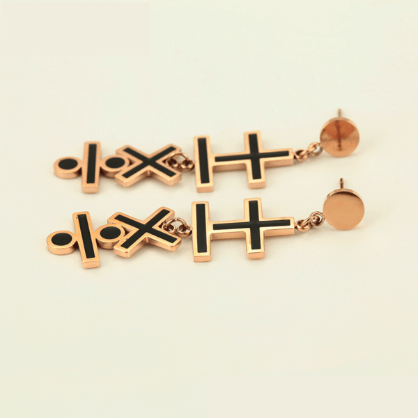 Gabrielle Rose Gold Drop Earrings