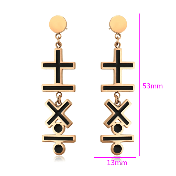 Gabrielle Rose Gold Drop Earrings