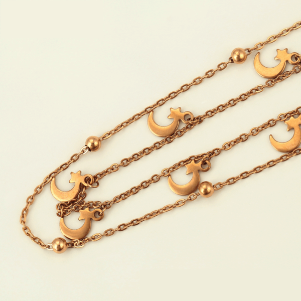 Luna Rose Gold Drop Necklace