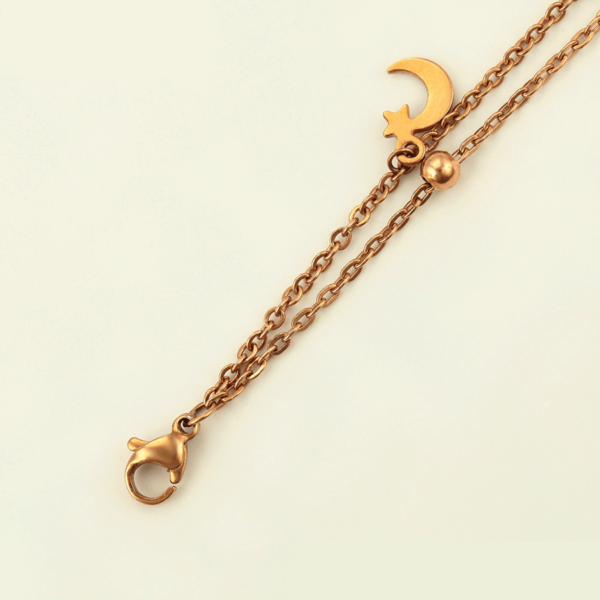 Luna Rose Gold Drop Necklace