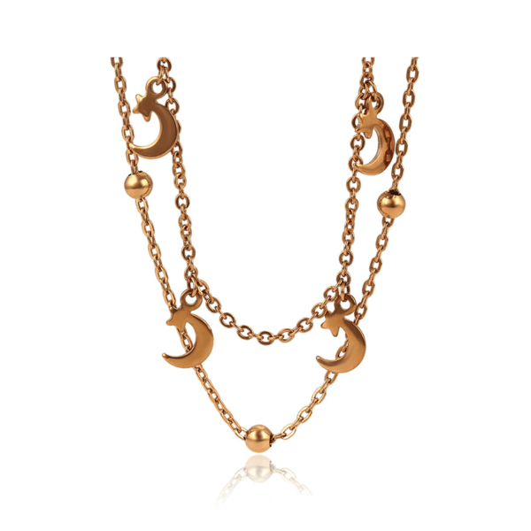 Luna Rose Gold Drop Necklace