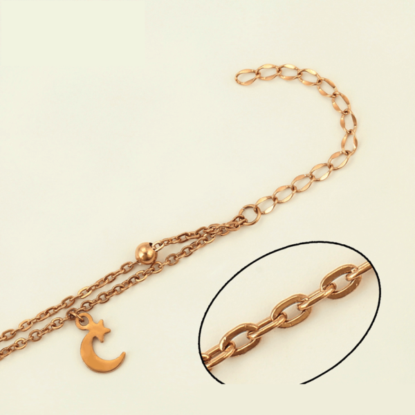 Luna Rose Gold Drop Necklace