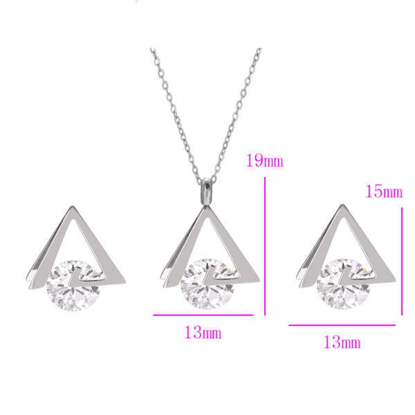 Sterling Silver Appoline Jewelry Set