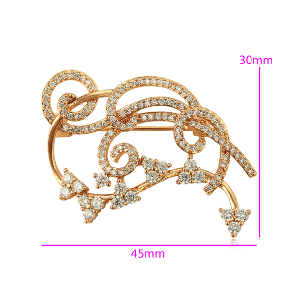 Emillienne 18K Gold Gold Plated Brooch