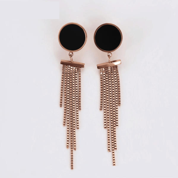 Mariam Rose Gold Drop Earrings