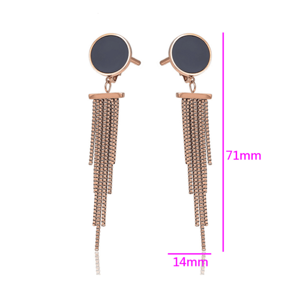 Mariam Rose Gold Drop Earrings