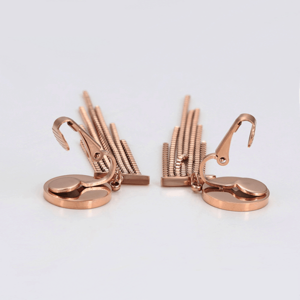 Mariam Rose Gold Drop Earrings