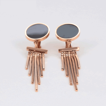 Mariam Rose Gold Drop Earrings