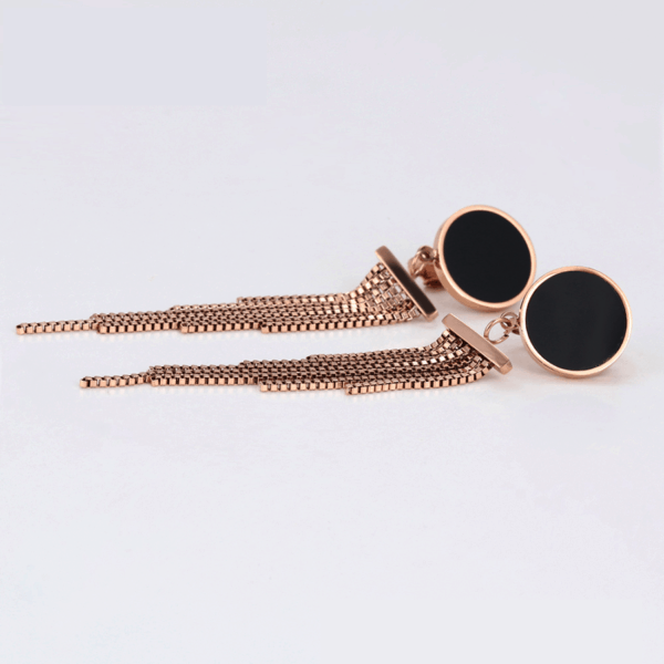 Mariam Rose Gold Drop Earrings